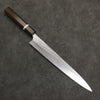 Yoshimi Kato Minamo SG2 Hammered Sujihiki  270mm Sandalwood with White Ring Handle - Seisuke Knife - Slide 1