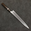 Yoshimi Kato Minamo SG2 Hammered Sujihiki  270mm Sandalwood with White Ring Handle - Seisuke Knife - Slide 2