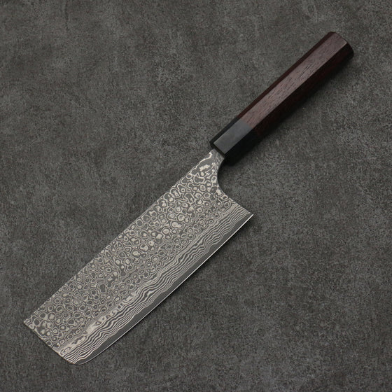 Masakage Kumo VG10 Damascus Nakiri  165mm Rosewood Handle - Seisuke Knife