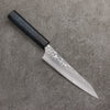 Yu Kurosaki Senko Ei Ai Tenmoku SG2 Hammered Petty-Utility  150mm Indigo Lacquered (Tenmoku) Handle with Sheath - Seisuke Knife - Slide 1