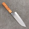 Takeshi Saji SPG STRIX Hammered Migaki Finished Santoku  165mm Chinese Quince Burl (Ferrule: Olive Tree) Handle - Seisuke Knife - Slide 2