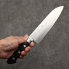 Seisuke VG1 Santoku  180mm Black Pakka wood Handle - Seisuke Knife