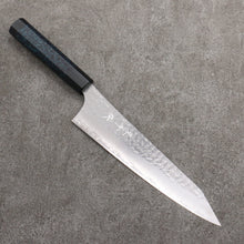  Yu Kurosaki Senko Ei Ai Tenmoku SG2 Hammered Gyuto  210mm Indigo Lacquered (Tenmoku) Handle with Sheath - Seisuke Knife