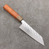 Takeshi Saji SPG STRIX Hammered Migaki Finished Bunka 165mm Chinese Quince Burl & Ovangkol Handle - Seisuke Knife