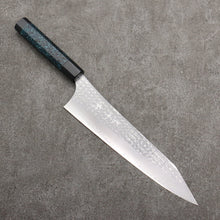  Yu Kurosaki Senko Ei Ai Tenmoku SG2 Hammered Gyuto  240mm Indigo Lacquered (Tenmoku) Handle with Sheath - Seisuke Knife