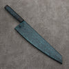 Yu Kurosaki Senko Ei Ai Tenmoku SG2 Hammered Gyuto  240mm Indigo Lacquered (Tenmoku) Handle with Sheath - Seisuke Knife - Slide 6