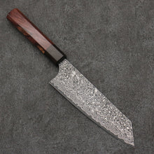  Yoshimi Kato VG10 Black Damascus Bunka 170mm Rosewood & Ebony Handle - Seisuke Knife