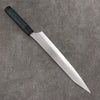 Yu Kurosaki Senko Ei Ai Tenmoku SG2 Hammered Sujihiki  270mm Indigo Lacquered (Tenmoku) Handle with Sheath - Seisuke Knife - Slide 2