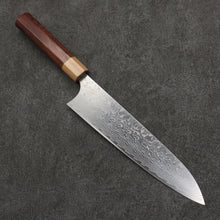  Yoshimi Kato SG2 Damascus Migaki Polish Finish Gyuto  210mm Honduras (ferrule: White Pakka wood) Handle - Seisuke Knife