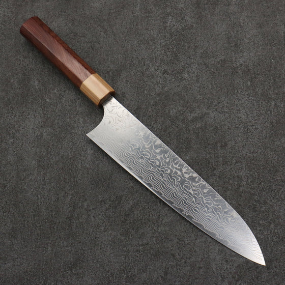 Yoshimi Kato SG2 Damascus Migaki Polish Finish Gyuto  210mm Honduras (ferrule: White Pakka wood) Handle - Seisuke Knife