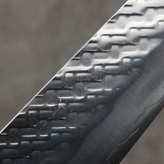 Takeshi Saji SPG STRIX Hammered Migaki Finished Bunka  165mm Chinese Quince Burl (Ferrule: Beefwood) Handle - Seisuke Knife