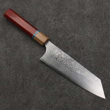  Yoshimi Kato SG2 Damascus Migaki Polish Finish Bunka  170mm Padoauk(Turquoise Ring) Handle - Seisuke Knife