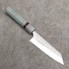 Yoshimi Kato SPG STRIX Hammered (V) Small Bunka  130mm Blue Stabilized Wood (With Black Ring) Handle - Seisuke Knife - Slide 1