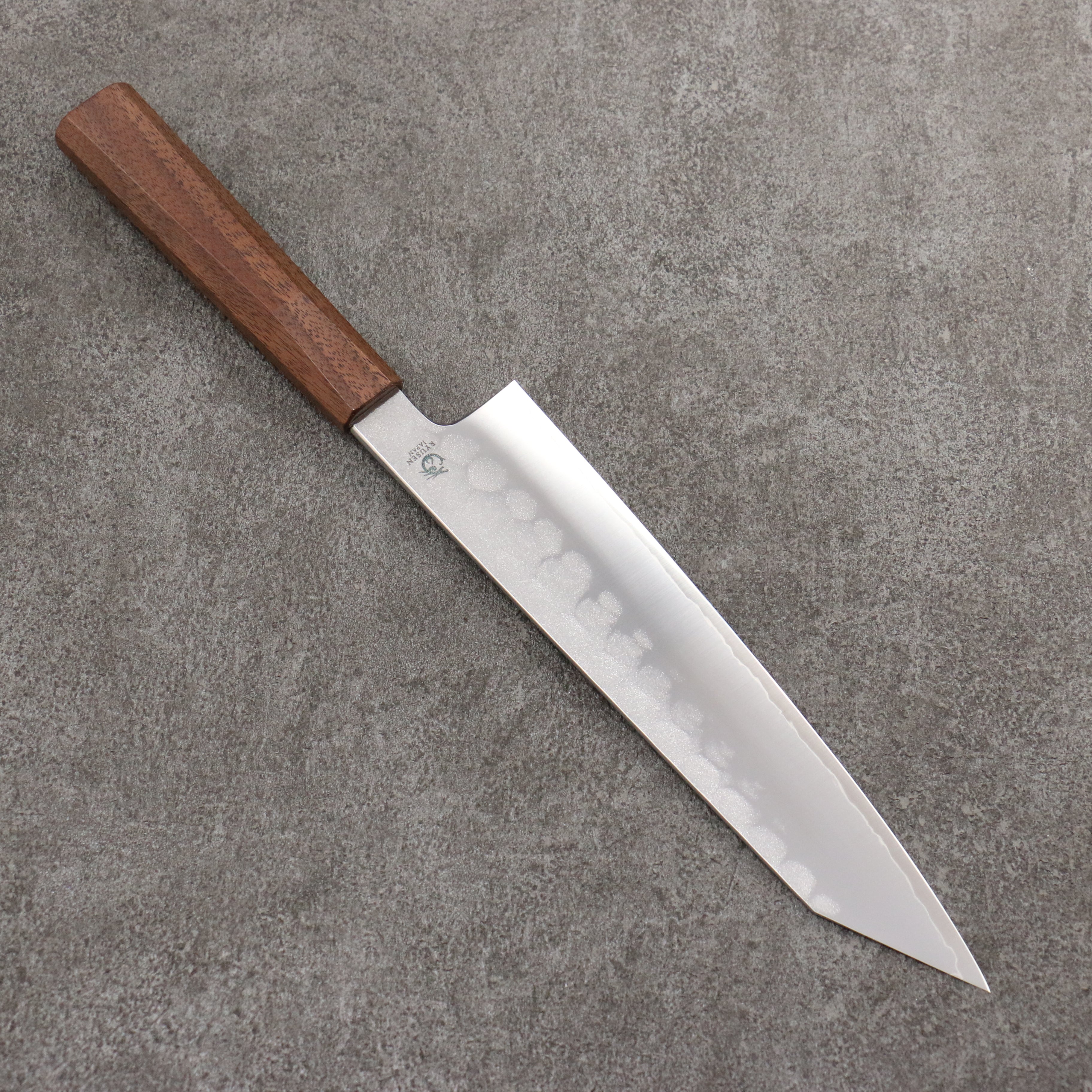 Ryusen Blazen Ryu Wa SG2 Hammered Gyuto 210mm Walnut Handle