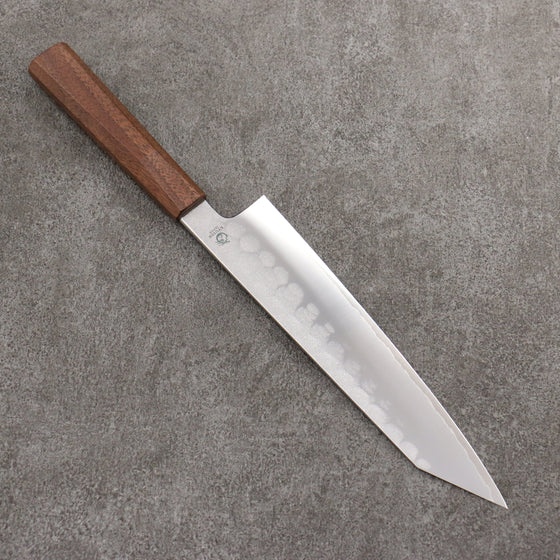 Ryusen Blazen Ryu Wa SG2 Hammered Gyuto  210mm Walnut Handle - Seisuke Knife