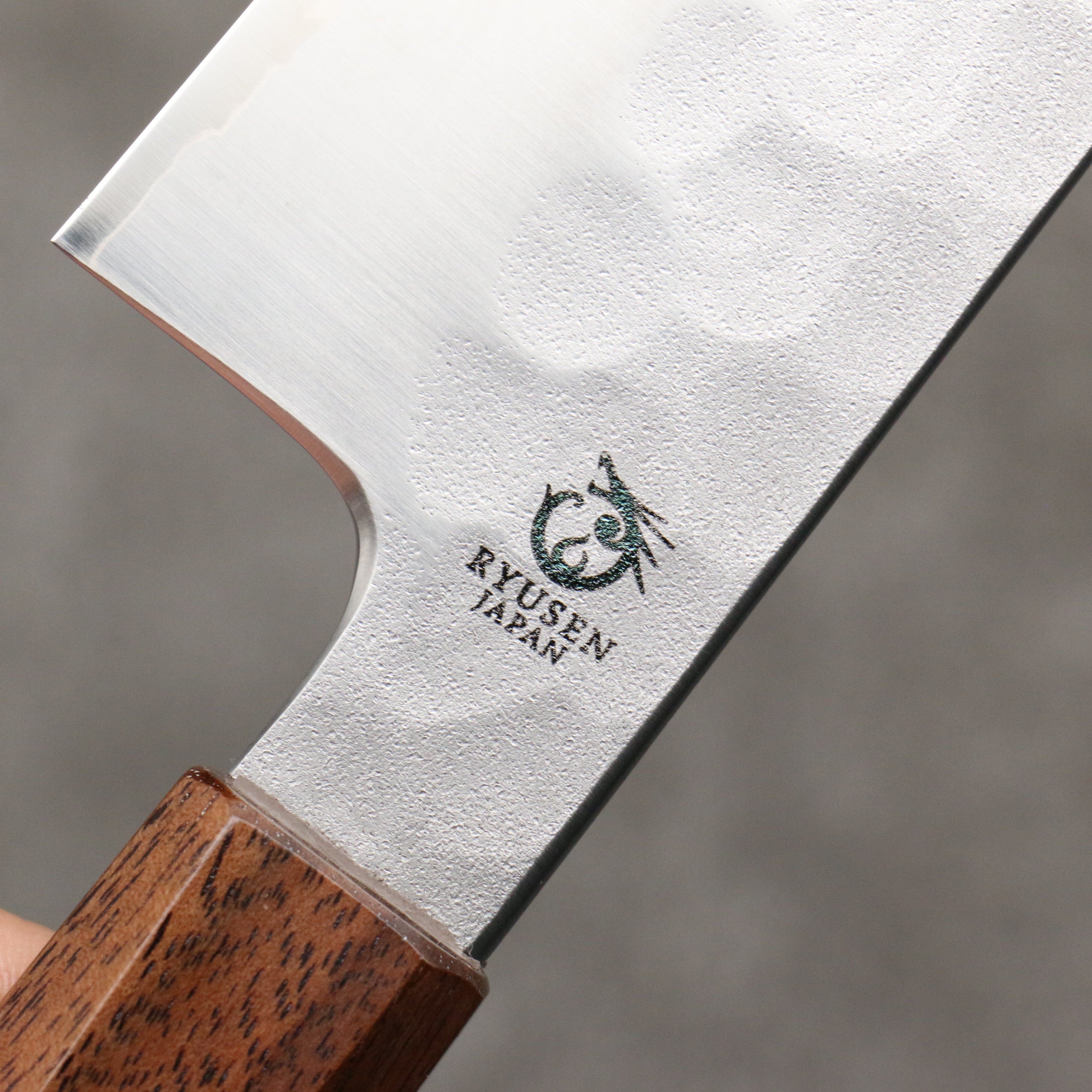 Ryusen Blazen Ryu Wa SG2 Hammered Gyuto 210mm Walnut Handle