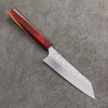 Yoshimi Kato SPG STRIX Hammered (V) Small Bunka  130mm Olive Tree and Red Resin Handle - Seisuke Knife - Slide 1