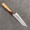 Yoshimi Kato SPG STRIX Hammered (V) Small Bunka  130mm Olive Tree and Red Resin Handle - Seisuke Knife - Slide 2