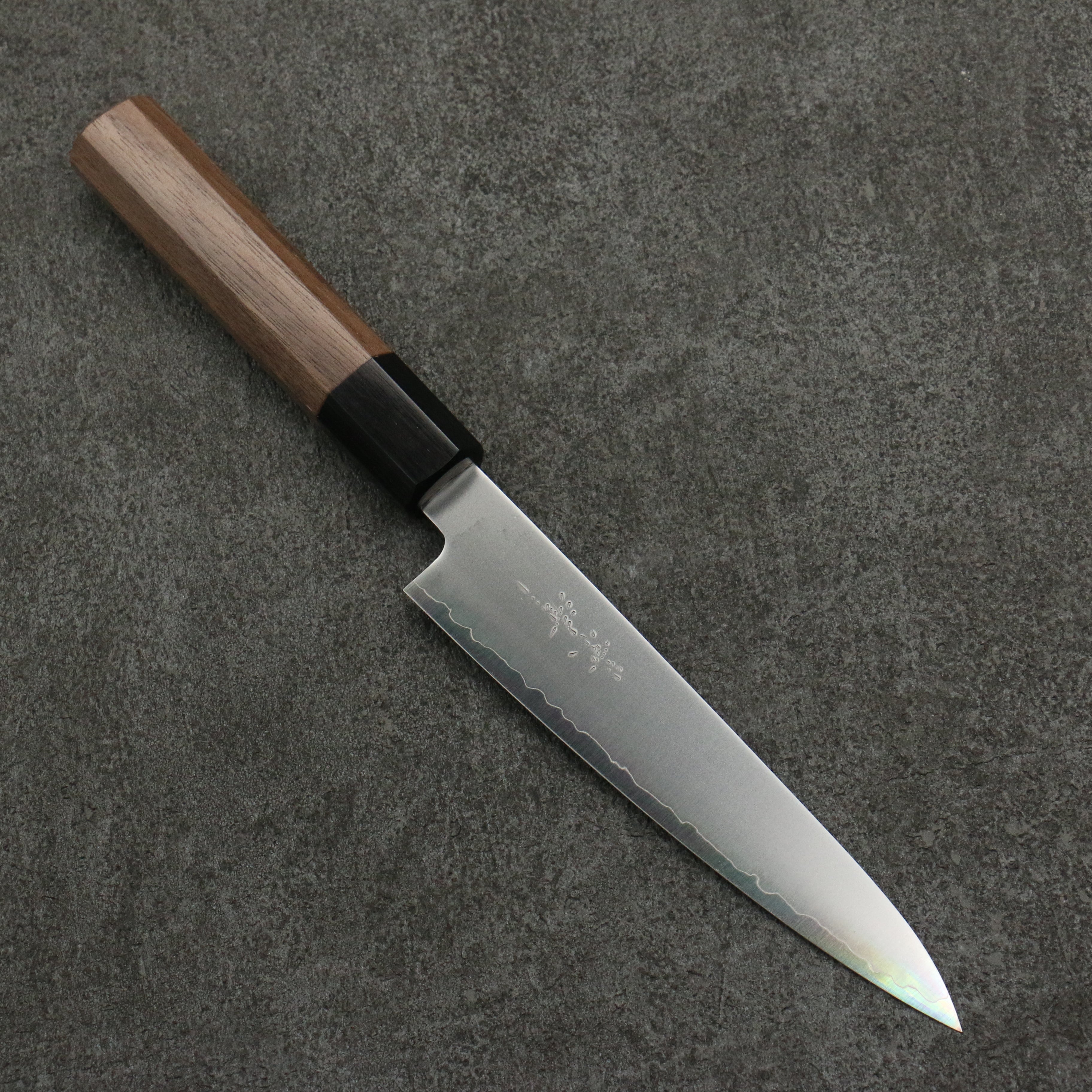 Kagekiyo Chromax Steel Petty-Utility  150mm Walnut Handle - Seisuke Knife