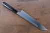 Jikko Honyaki White Steel No.3 Kasumitogi Kiritsuke Gyuto 240mm Ebony Wood Handle - Seisuke Knife