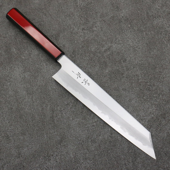 Kagekiyo White Steel No.1 Kiritsuke Gyuto  240mm Akaro Laquered (Magnolia) Handle - Seisuke Knife