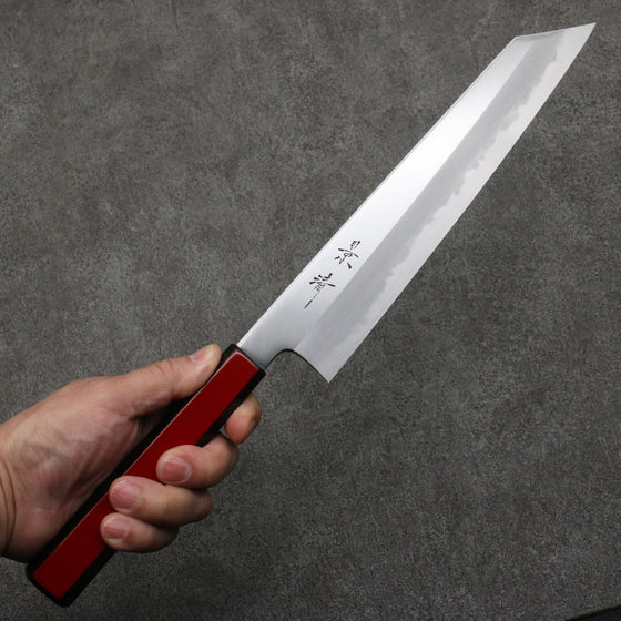 Kagekiyo White Steel No.1 Kiritsuke Gyuto  240mm Akaro Laquered (Magnolia) Handle - Seisuke Knife