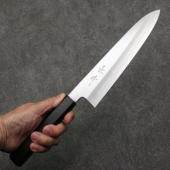 Kagekiyo Silver Steel No.3 Gyuto  210mm Black Lacquered (Magnolia) Handle - Seisuke Knife