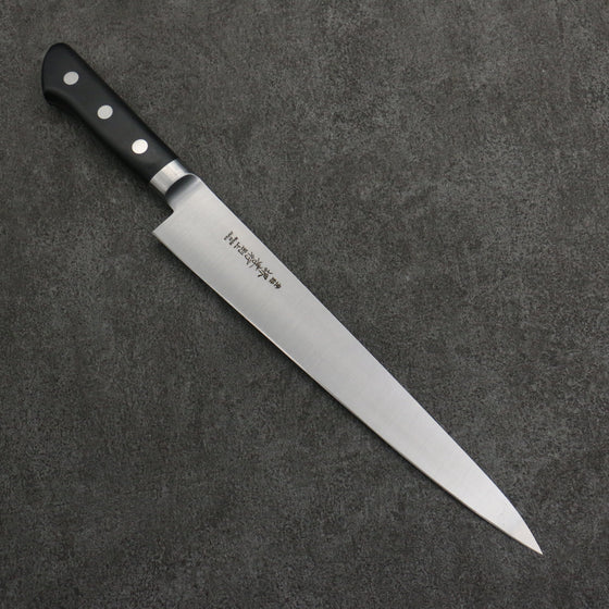 Sakai Takayuki [Left Handed] Japanese Steel Sujihiki  240mm Black Pakka wood Handle - Seisuke Knife