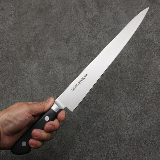 Sakai Takayuki [Left Handed] Japanese Steel Sujihiki  240mm Black Pakka wood Handle - Seisuke Knife