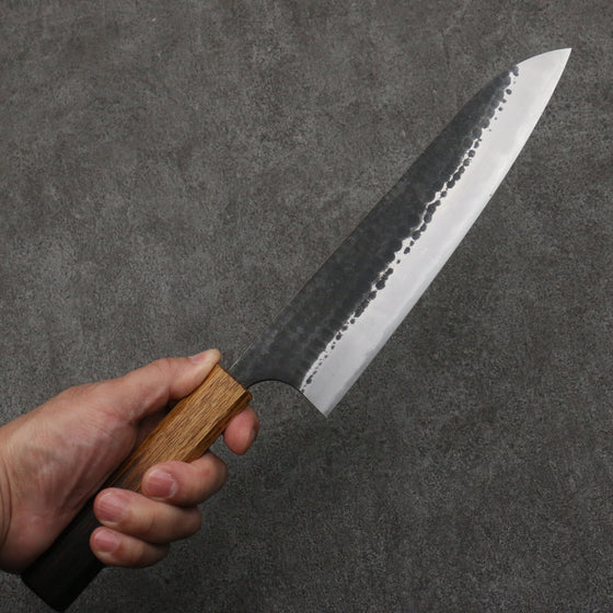 Anryu Blue Super Gyuto 210mm with Burnt Oak Handle - Seisuke Knife