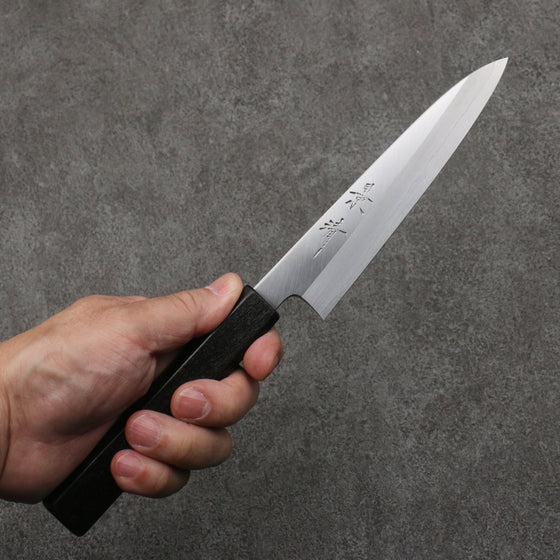 Kagekiyo Silver Steel No.3 Petty-Utility  150mm Black Lacquered (Magnolia) Handle - Seisuke Knife