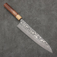  Yoshimi Kato SG2 Black Damascus Gyuto  240mm Honduras (ferrule: White Pakka wood) Handle - Seisuke Knife