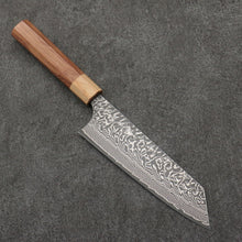  Yoshimi Kato SG2 Black Damascus Bunka  170mm Honduras (ferrule: White Pakka wood) Handle - Seisuke Knife