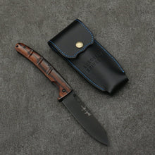  Yu Kurosaki SG2 Black Finished Pocket Knife  100mm Ironwood Handle - Seisuke Knife