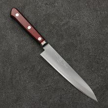 Seisuke Blue Super Petty-Utility  145mm Red Pakka wood Handle - Seisuke Knife