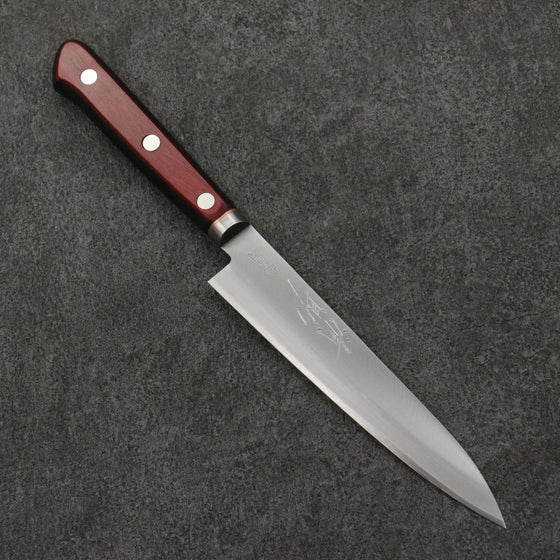 Seisuke Blue Super Petty-Utility  145mm Red Pakka wood Handle - Seisuke Knife