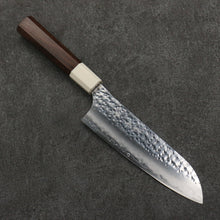  Yu Kurosaki Senko Ryu SG2 Hammered Santoku  165mm Walnut (Ferrule: White Resin) Handle - Seisuke Knife