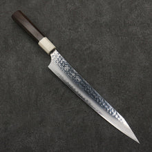  Yu Kurosaki Senko Ei SG2 Hammered Sujihiki  240mm Walnut (Ferrule: White Resin) Handle - Seisuke Knife