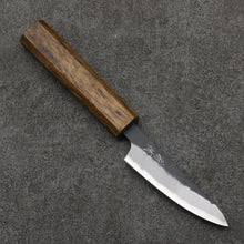  Oul Blue Super Black Nashiji Petty-Utility  80mm Oak Handle - Seisuke Knife