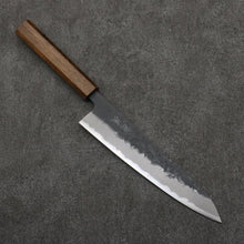  Oul Blue Super Black Nashiji Gyuto  210mm Oak Handle - Seisuke Knife