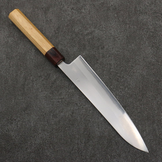 Oul White Steel No.1 Gyuto  210mm Keyaki (Japanese Elm) Handle - Seisuke Knife