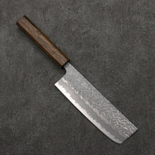  Oul White Steel No.1 Hammered Nakiri  165mm Oak Handle - Seisuke Knife