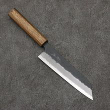  Oul Blue Super Black Nashiji Bunka  170mm Oak Handle - Seisuke Knife
