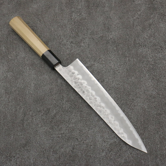 Oul White Steel No.2 Hammered Gyuto  210mm Magnolia Handle - Seisuke Knife