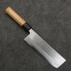 Oul White Steel No.1 Nakiri  165mm Keyaki (Japanese Elm) Handle - Seisuke Knife