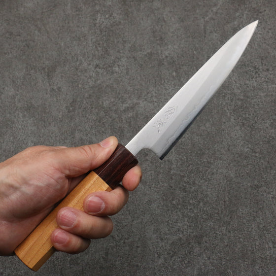 Oul White Steel No.1 Petty-Utility  135mm Keyaki (Japanese Elm) Handle - Seisuke Knife