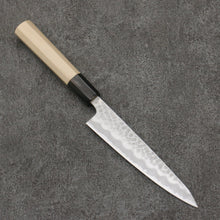  Oul White Steel No.2 Hammered Petty-Utility  135mm Magnolia Handle - Seisuke Knife