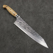  Yu Kurosaki Fujin SG2 Hammered Damascus Kiritsuke Gyuto  240mm White Maple Handle - Seisuke Knife