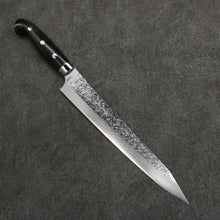  Yu Kurosaki Shizuku SG2 Hammered Damascus Kiritsuke Sujihiki  240mm Gray Stablilized Wood Handle - Seisuke Knife