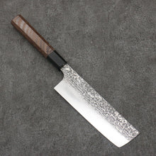  Kei Kobayashi SG2 Damascus Nakiri  165mm Wenge Handle - Seisuke Knife